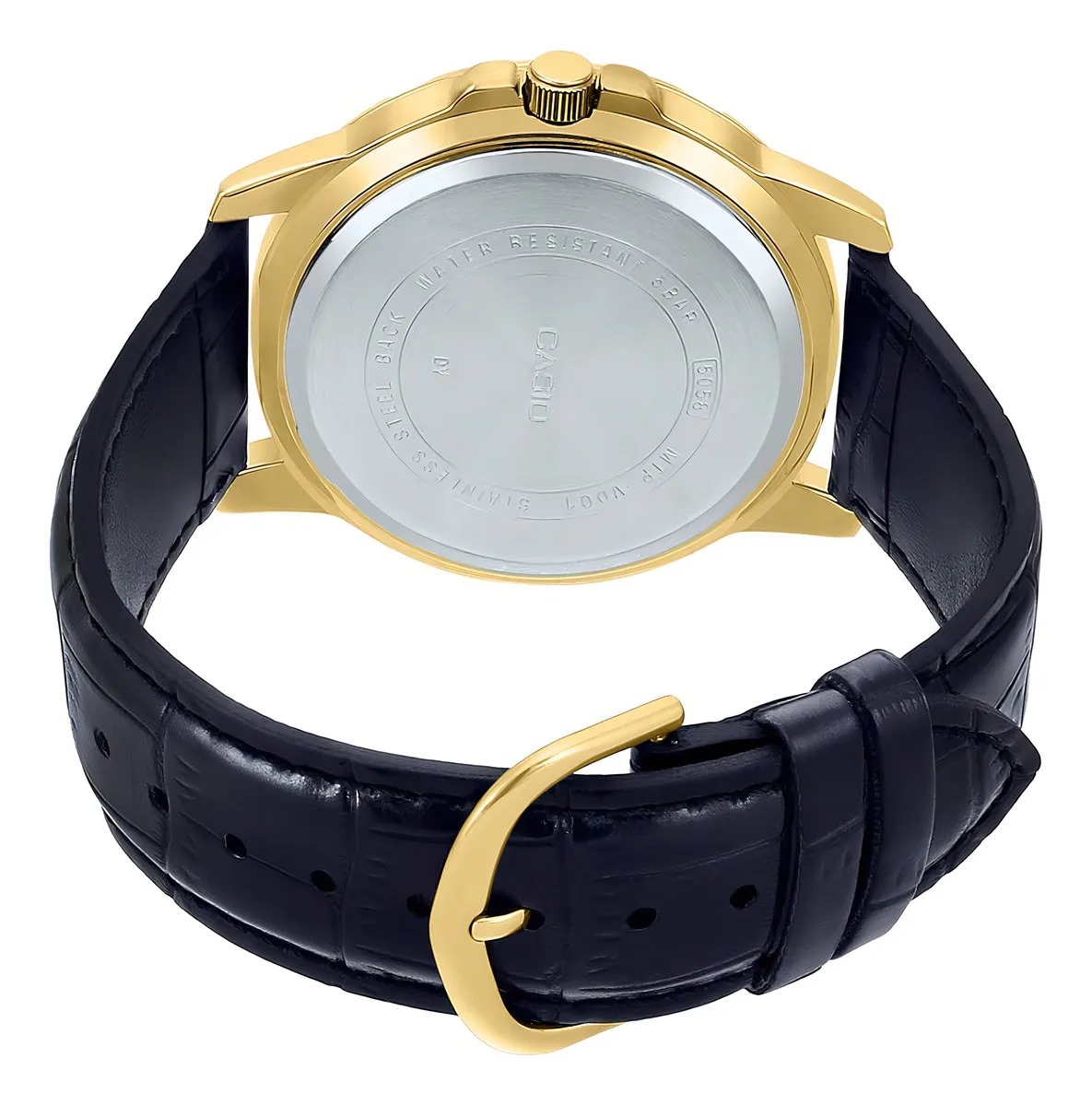 Casio MTP-VD01GL-1E | Clásico de Poder Masculino – Elegancia en Piel y Dorado - Imagen 2