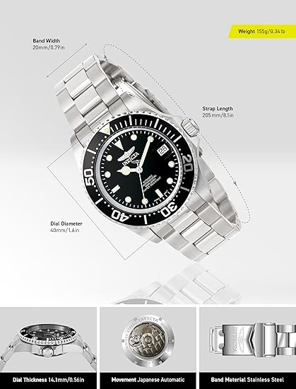 ⚓ Invicta Pro Diver Automático Inspirado Rolex James Bond – Poder y Precisión único para ti - Imagen 4