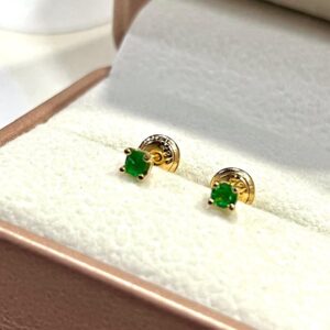 Aretes de Esmeralda Natural en Oro 18K — Mandala Lux JoyerÃa