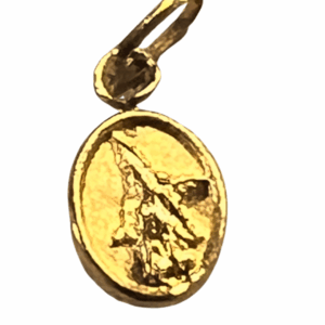 Dije Medalla San Miguel Arcángel – Oro Puro de 18K