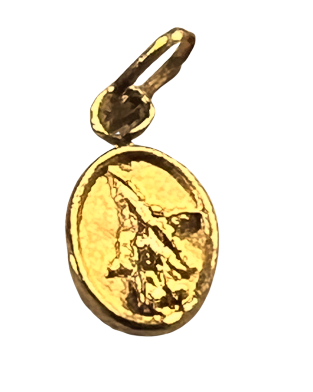 Dije Medalla San Miguel Arcángel – Oro Puro de 18K