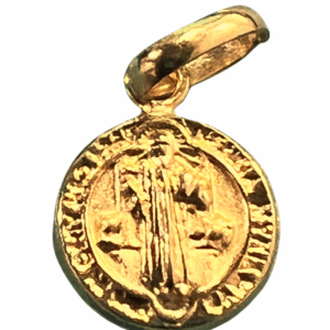 Medalla de San Benito en Oro 18K — Protección y Poder Sagrado