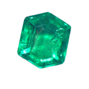 Esmeralda Natural de Mina Muzo Certificada – Corte Hexagonal