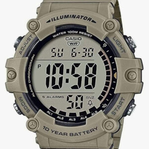 Reloj Digital CASIO Illuminator 100M – Batería 10 Años, Cronómetro, 5 Alarmas y Pantalla XL | Compra con Addi