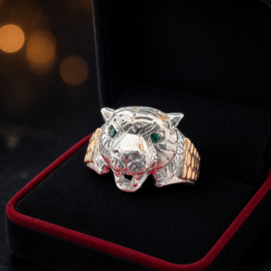 Anillo de Leopardo Andino: poder ancestral en una pieza de presencia impecable